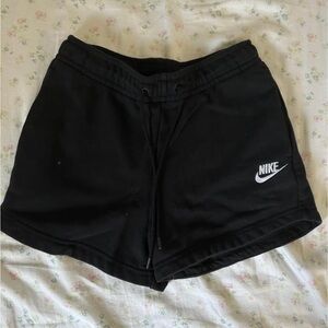 Nike Women’s Black Shorts with White Swoosh